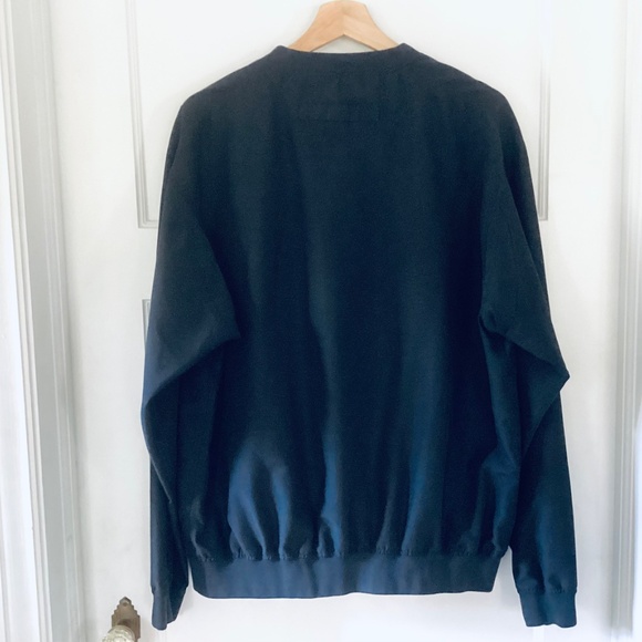 Duluth Trading Co. Men’s size M Bogey Black V-Neck LS Windbreaker Shirt Jacket - Picture 15 of 16